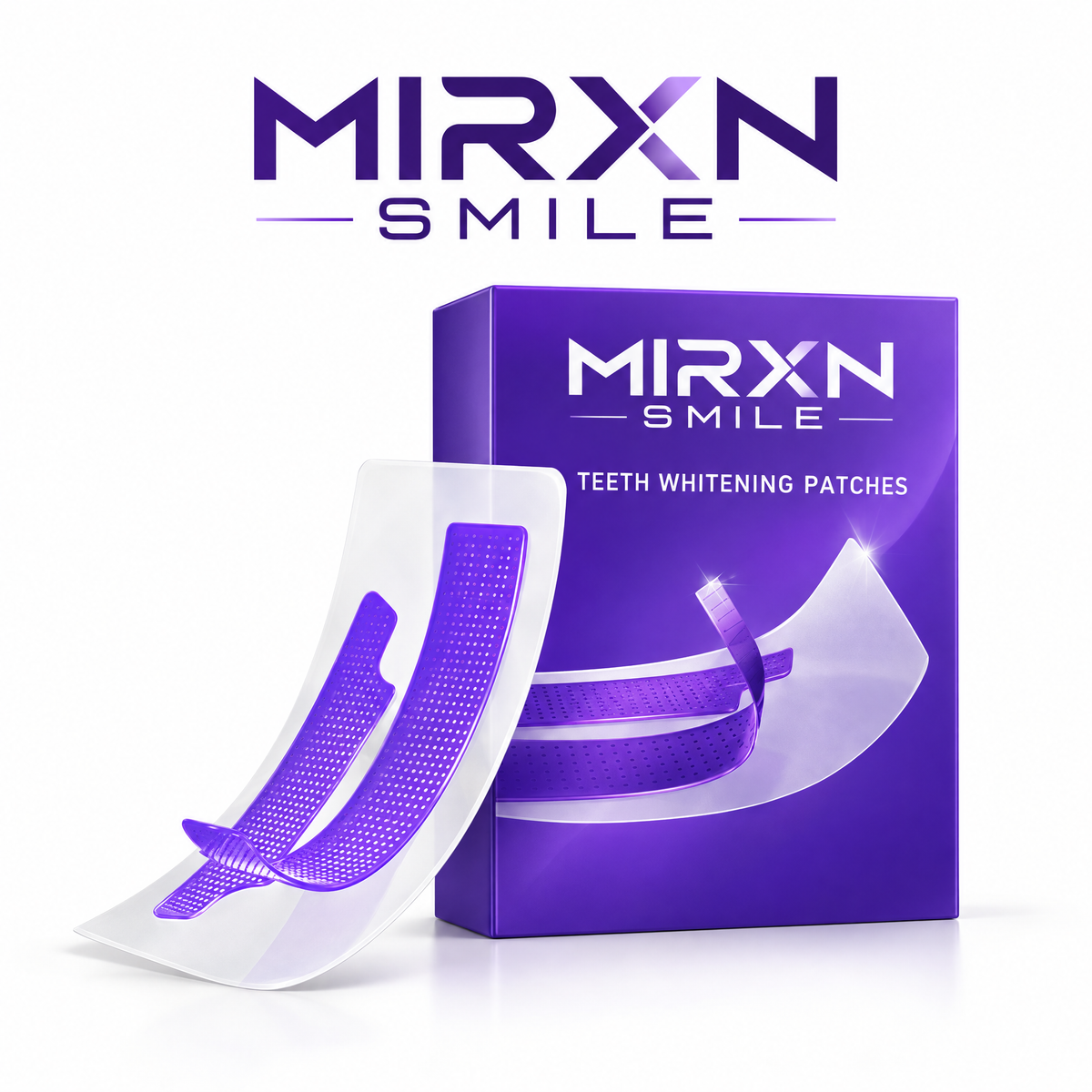 MIRXN SMILE Teeth Whitening Patches – Easy At-Home Whitening Strips for a Brighter, More Confident Smile