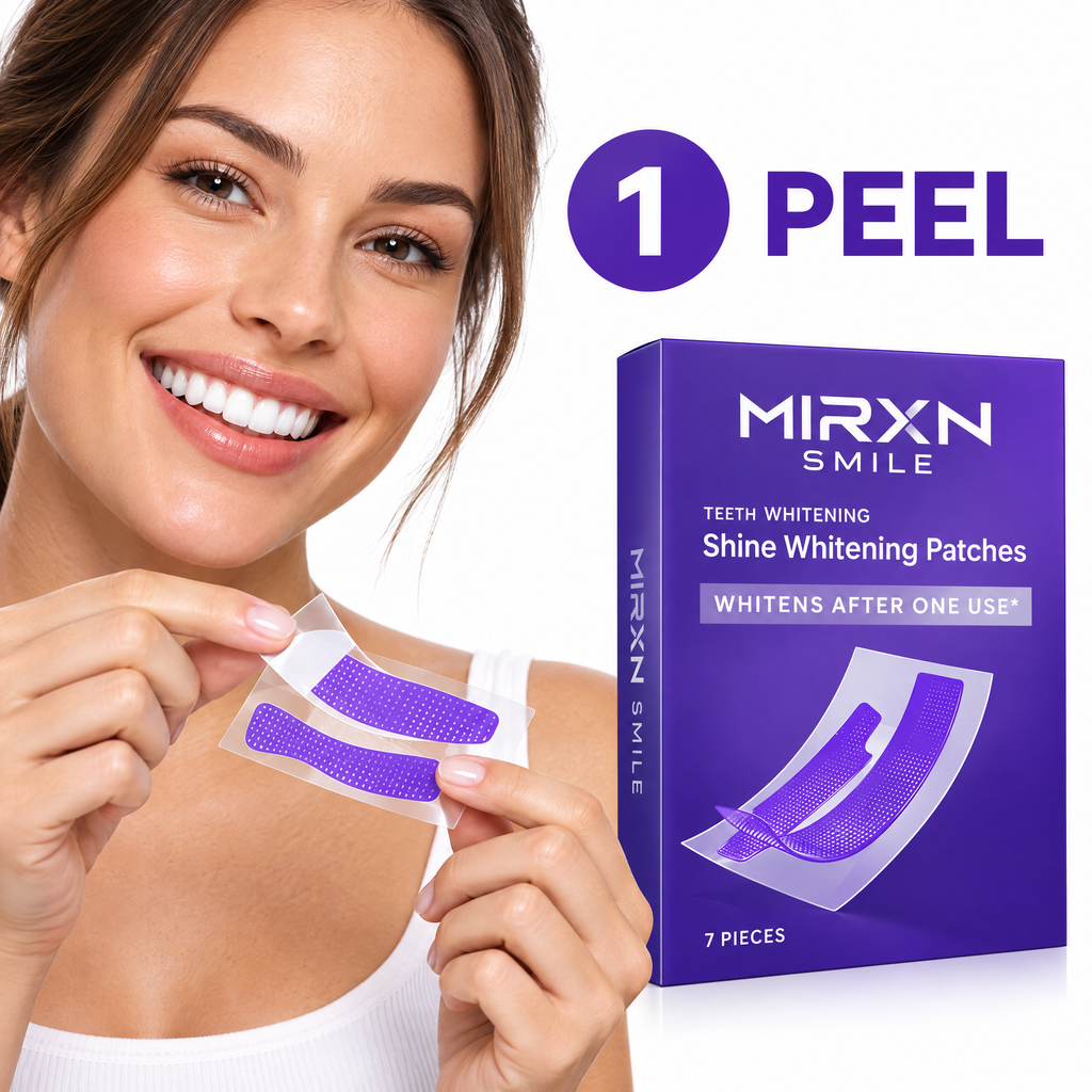 MIRXN SMILE Teeth Whitening Patches – Easy At-Home Whitening Strips for a Brighter, More Confident Smile