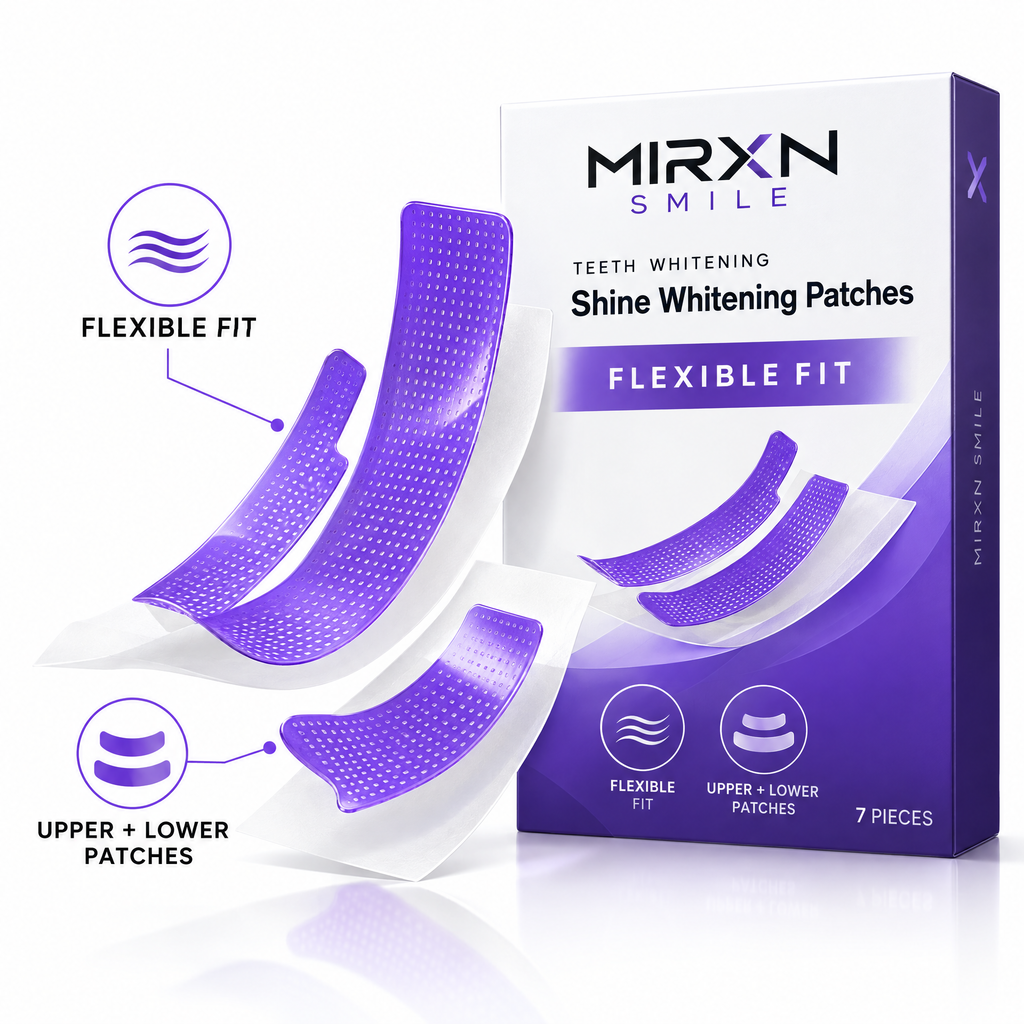 MIRXN SMILE Teeth Whitening Patches – Easy At-Home Whitening Strips for a Brighter, More Confident Smile